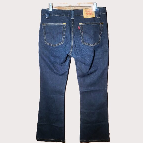 Levi's 525 "Nouveau Downtowner" Dark Wash Boot Cut Jeans - Size 10/L-M - Picture 7 of 13